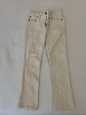 Janie and Jack Boys Cream Straight-Leg Jeans